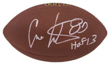 Cris Carter Signed Wilson Super Grip Full Size NFL Football w/HOF'13