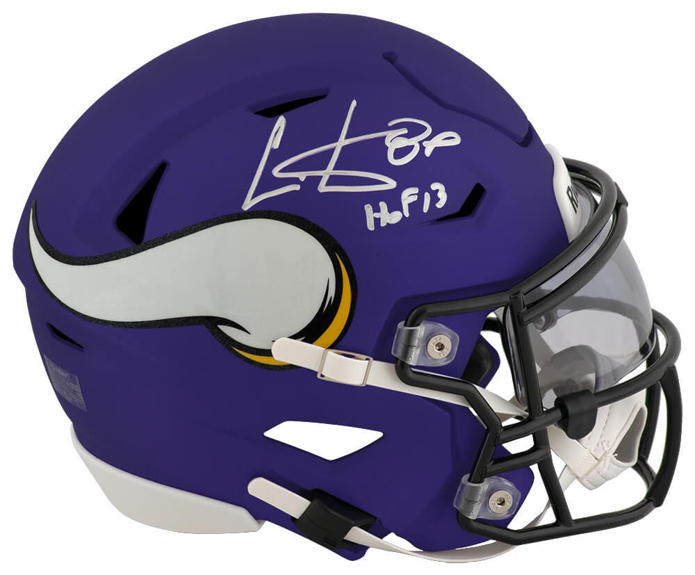 Cris Carter Signed Minnesota Vikings Riddell Mid-Size (MIDI) SpeedFlex Helmet w/HOF'13