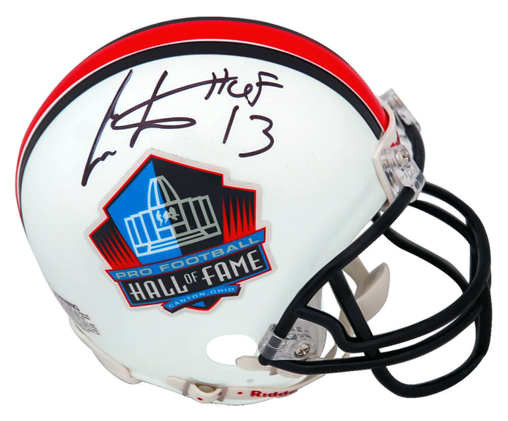 Cris Carter Signed Hall of Fame Logo (VSR4) Riddell Mini Helmet w/HOF'13