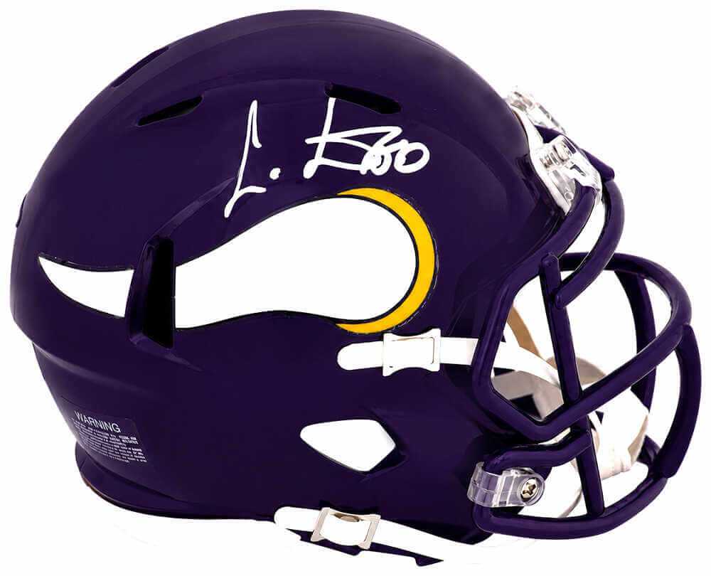 Cris Carter Signed Minnesota Vikings Throwback Riddell Speed Mini Helmet - (In White)