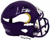Cris Carter Signed Minnesota Vikings Throwback Riddell Speed Mini Helmet - (In White)