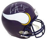 Cris Carter Signed Minnesota Vikings 1990's Style Riddell Full Size Replica Helmet