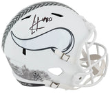 Cris Carter Signed Minnesota Vikings 2024 SALUTE White Riddell Full Size Speed Replica Helmet