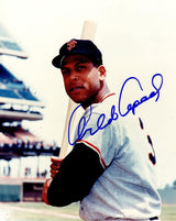 Orlando Cepeda Signed San Francisco Giants Bat Pose 8x10 Photo