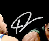 Stephen Curry & Giannis Antetokounmpo Autographed Framed 16x20 Photo Beckett BAS Stock #230194