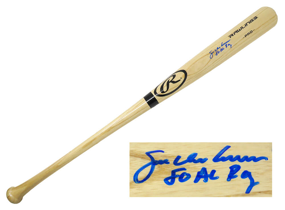 Joe Charboneau Signed Rawlings Big Stick Blonde Baseball Bat w/80 AL ROY