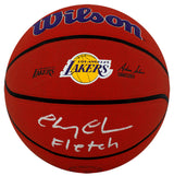 Chevy Chase Signed Los Angeles Lakers Logo Wilson NBA Basketball w/Fletch