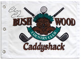 Chevy Chase Signed Caddyshack Bushwood 18x13 Golf Flag