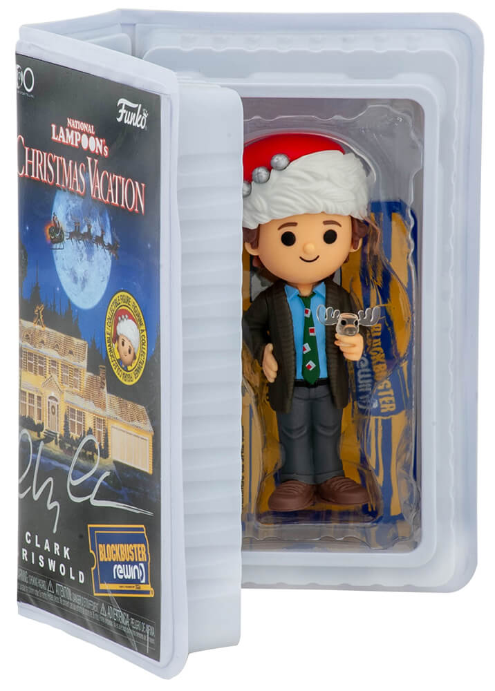 Chevy Chase Signed Christmas Vacation Clark Griswold Blockbuster Rewind Funko