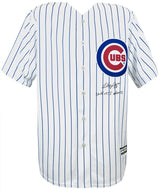 Aroldis Chapman Signed Chicago Cubs White Pinstripe Majestic Replica Baseball Jersey w/16 WS Champs