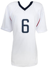 Brandi Chastain Signed White Custom Soccer Jersey w/2x WC Champs