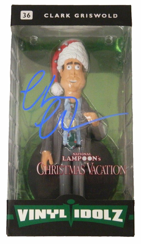 Chevy Chase Signed Christmas Vacation Clark Griswold Vinyl Idolz Doll
