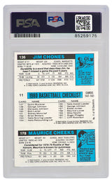 Maurice Cheeks Signed Philadelphia 76ers 1980-81 Topps Rookie Basketball Card #178 - (PSA Encapsulated)