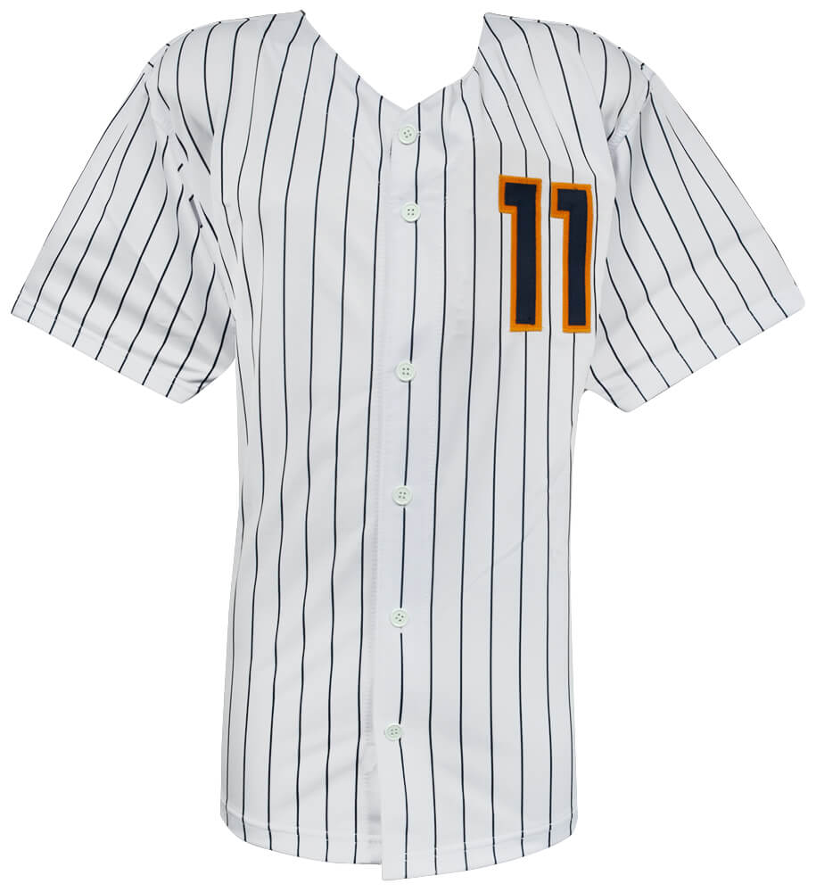 Jackson Chourio Signed White Custom Baseball Jersey - (Beckett COA)