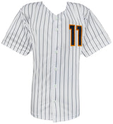 Jackson Chourio Signed White Custom Baseball Jersey - (Beckett COA)