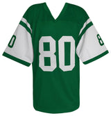 Wayne Chrebet Signed Light Green Custom Football Jersey