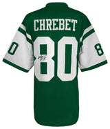 Wayne Chrebet Signed Light Green Custom Football Jersey