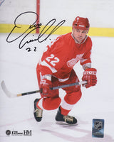 Dino Ciccarelli Signed Detroit Red Wings Skating Action 8x10 Photo