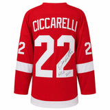 Dino Ciccarelli Signed Red Custom Hockey Jersey w/HOF 2010