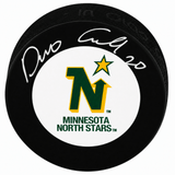 Dino Ciccarelli Signed Minnesota North Stars Logo Hockey Puck