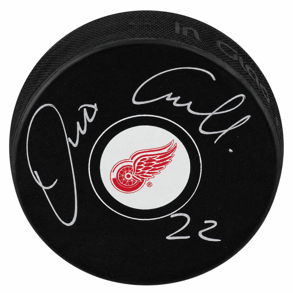 Dino Ciccarelli Signed Detroit Red Wings Logo Hockey Puck