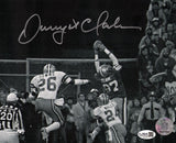 Dwight Clark Signed San Francisco 49ers The Catch B&W 8x10 Photo - (JSA)