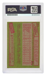 Roger Clemens Signed Red Sox 1985 Topps Rookie Baseball Card #181 - (PSA Encapsulated)