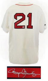 Roger Clemens Signed Boston Red Sox White Majestic Replica Baseball Jersey
