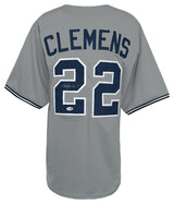 Roger Clemens Signed Grey Custom Baseball Jersey - (JSA)