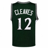 Mateen Cleaves Signed Green Custom College Basketball Jersey