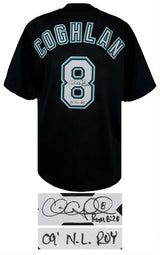 Chris Coghlan Signed Black Custom Baseball Jersey w/2009 NL ROY