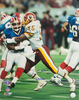 Andre Collins Signed Washington vs Bills Super Bowl XXVI Action 16x20 Photo w/SB XXVI