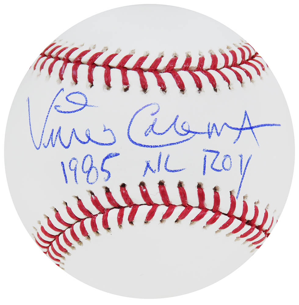 Vince Coleman Signed Rawlings Official MLB Baseball w/85 NL ROY