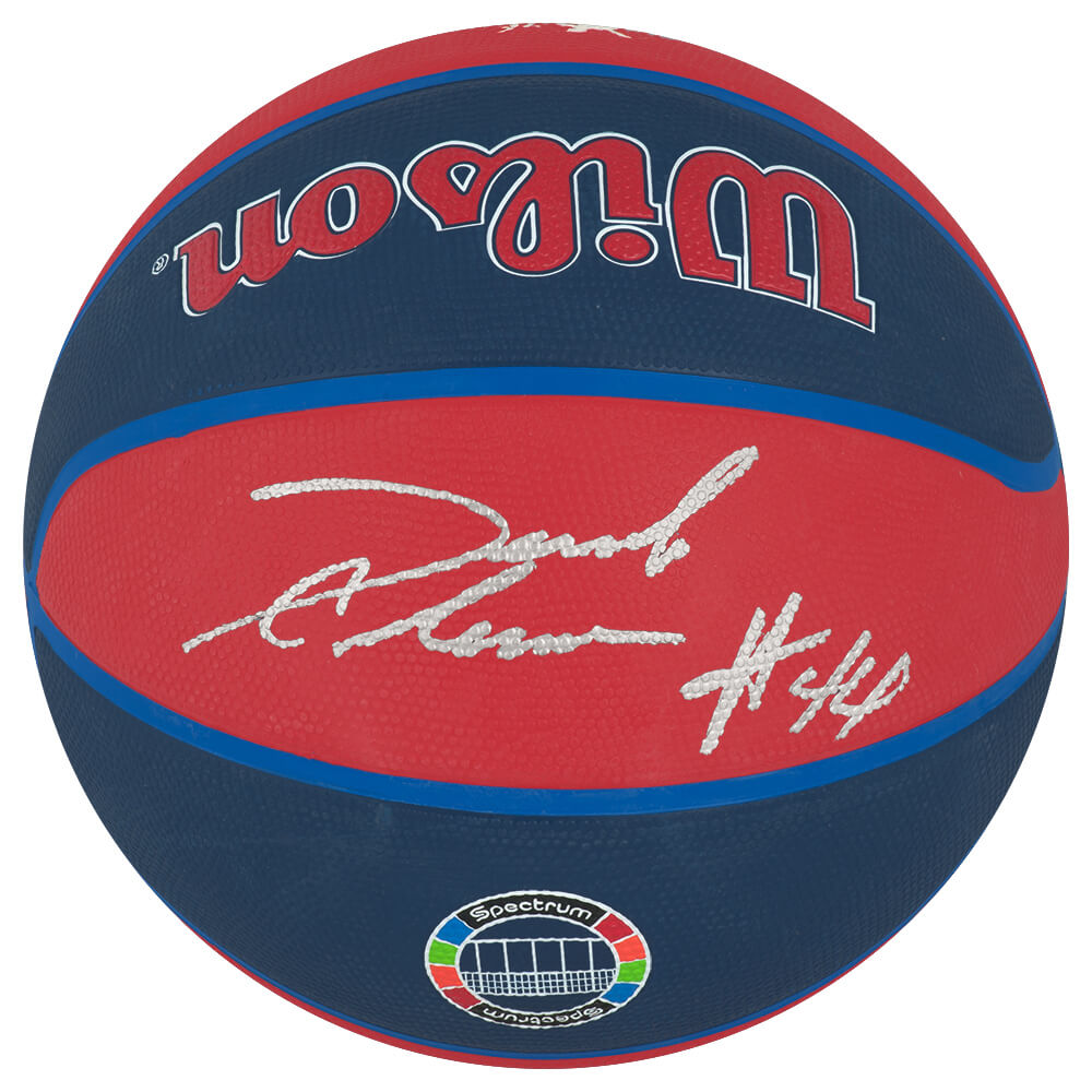 Derrick Coleman Signed Wilson The City Philadelphia 76ers Logo Basketball