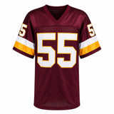 Andre Collins Signed Maroon Throwback Custom Football Jersey w/SB XXVI