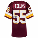 Andre Collins Signed Maroon Throwback Custom Football Jersey w/SB XXVI