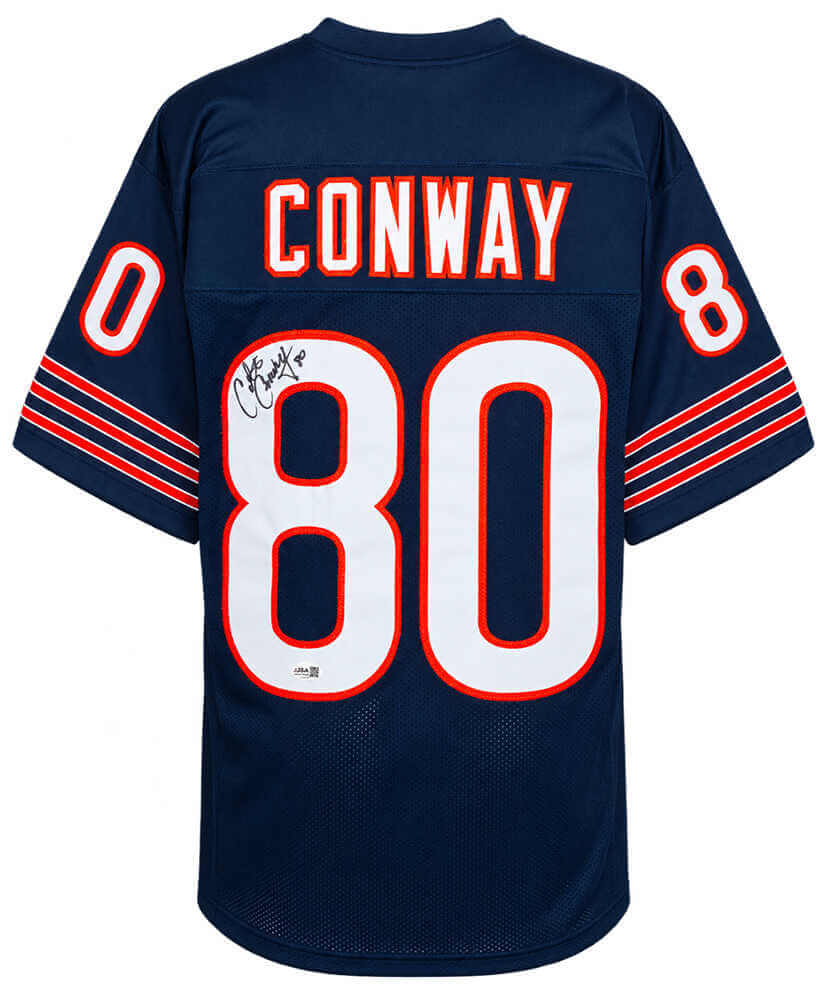 Curtis Conway Signed Navy Custom Football Jersey - (JSA)