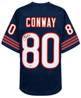 Curtis Conway Signed Navy Custom Football Jersey - (JSA)