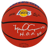 Michael Cooper Signed Los Angeles Lakers Logo Wilson NBA Basketball w/HOF'24