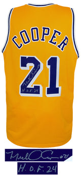 Michael Cooper Signed Gold Custom Basketball Jersey w/HOF'24