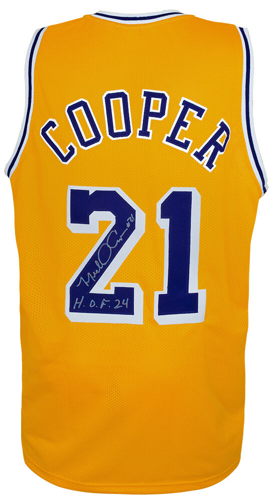 Michael Cooper Signed Gold Custom Basketball Jersey w/HOF'24