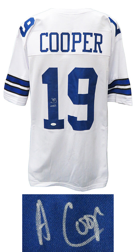 Amari Cooper Signed White Custom Football Jersey (JSA)