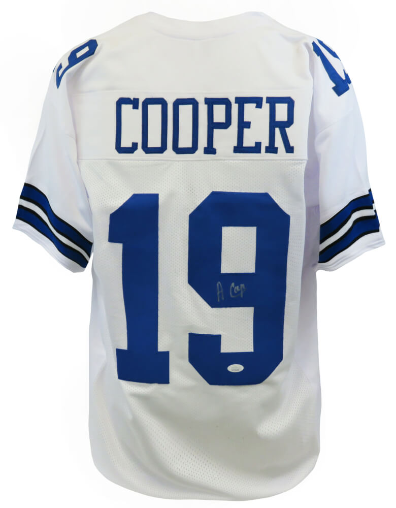 Amari Cooper Signed White Custom Jersey (JSA COA)