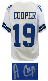 Amari Cooper Signed White Custom Jersey (JSA COA)