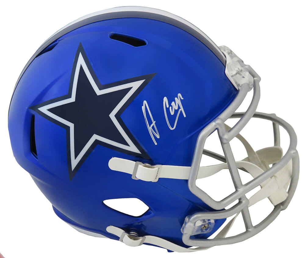 Amari Cooper Signed Dallas Cowboys FLASH Riddell Full Size Speed Replica Helmet - (JSA)