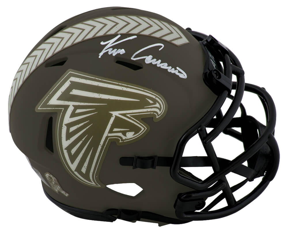 Kirk Cousins Signed Atlanta Falcons Salute to Service Riddell Speed Mini Helmet - (Fanatics)