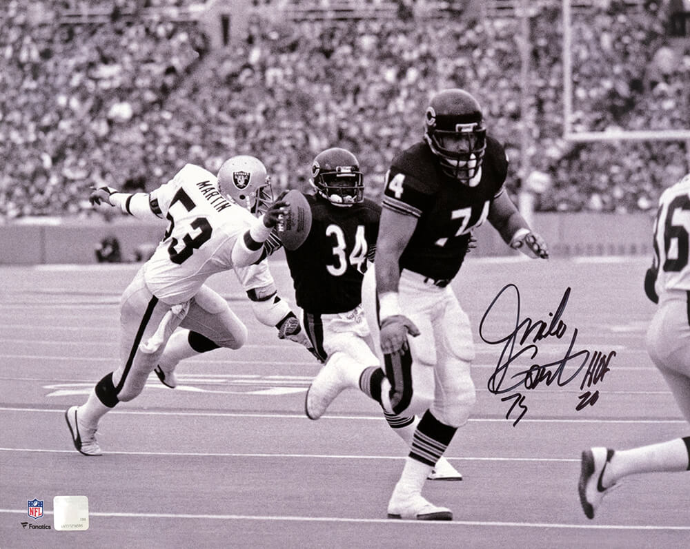 Jim Covert Signed Chicago Bears B&W Action 16x20 Photo w/HOF'20