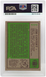 Jim Covert Signed Chicago Bears 1984 Topps Rookie Football Card #222 - (PSA Encapsulated)