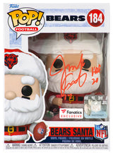 Jim Covert Signed Chicago Bears SANTA Funko Pop Doll #184 w/HOF'20