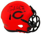 Jim Covert Signed Chicago Bears RAVE Riddell Speed Mini Helmet w/HOF'20